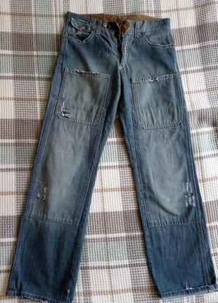 Мужские джинсы широкие с карманами met, 32