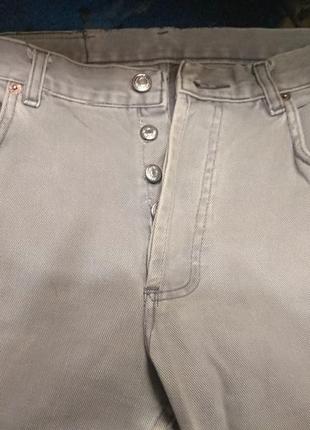 Levis 501  w32/l36 джинсы на пуговицах светло-серые, стандартн...