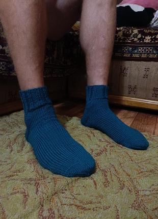Теплі в'язані чоловічі шкарпетки