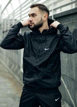 Nike windrunner jacket черный