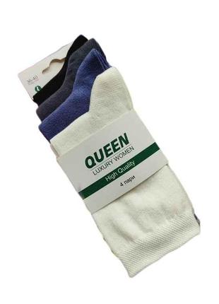 Шкарпетки жін арт.3604 мікс р.36-40 4 пар р.36-40 ТМ Queen