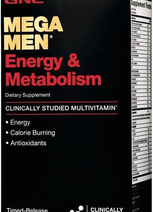GNC Mega Men Energy & Metabolism 180 таб