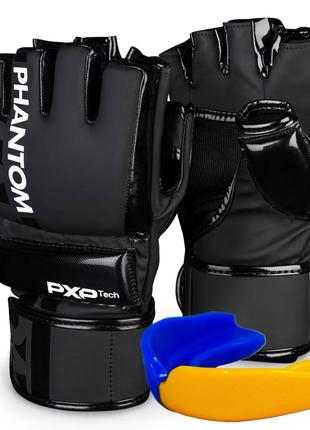 Перчатки для ММА Phantom APEX Hybrid Black S/M
