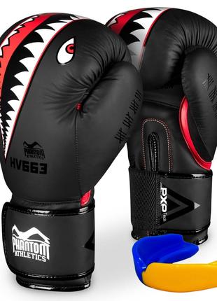 Боксерские перчатки Phantom Fight Squad Schwarz Black 16 унций