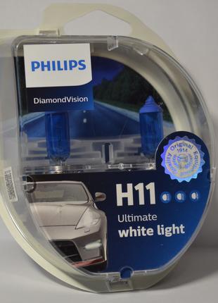 Галогенные лампы Philips H11 Diamond Vision 5000k