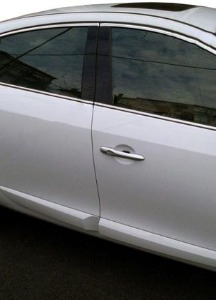 Верхняя окантовка окон (4 шт, нерж) для Renault Fluence 2009-2...