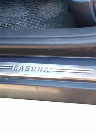 Накладки на пороги OmsaLine (4 шт, нерж.) для Renault Laguna 2...