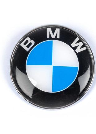 Эмблема БМВ на капот или багажник 82мм. для BMW 5 серия E-34 1...