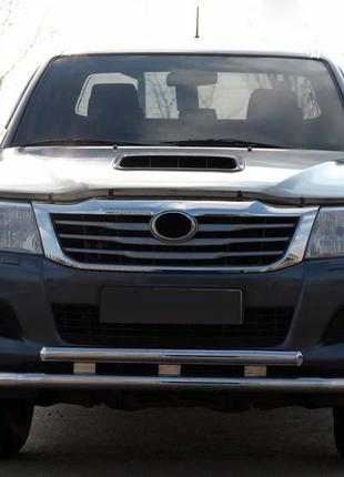 Передняя защита ST014 (нерж.) для Toyota Hilux 2006-2015 гг