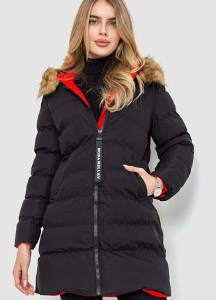 Куртка женская двусторонняя, цвет черно-красный, размер L, 129...