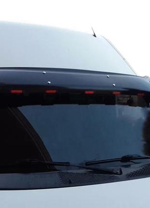 Козырек на лобовое стекло (черный глянец, 5мм) для Ford Transi...