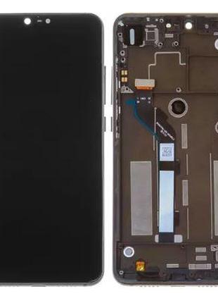Дисплей Xiaomi Mi 8 Lite с сенсором, черный, с рамкой