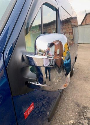 Накладки на дзеркала (2 шт пласт) для Renault Master 2011-2024 рр