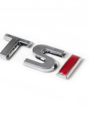 Надпись TSI (под оригинал) TS-хром, I-красная для Volkswagen S...