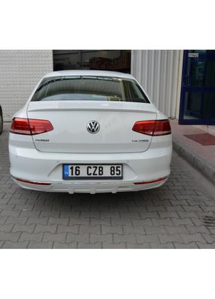 Задний диффузор (под покраску) для Volkswagen Passat B8 2015-2...