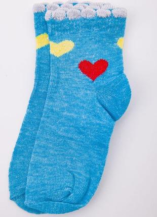 Хлопковые детские носки, голубого цвета, размер 3-4 года, 167R...
