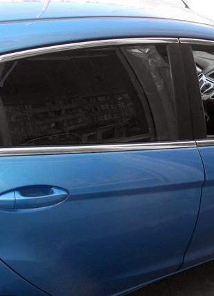 Верхние молдинги стекол (8 шт, нерж) для Ford Fiesta 2008-2017 гг