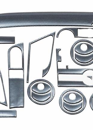 Накладки на панель (великий комплект) Титан для Chevrolet Aveo...