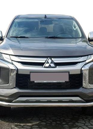 Передняя защита ST008 (нерж) для Mitsubishi L200 2015-2024 гг