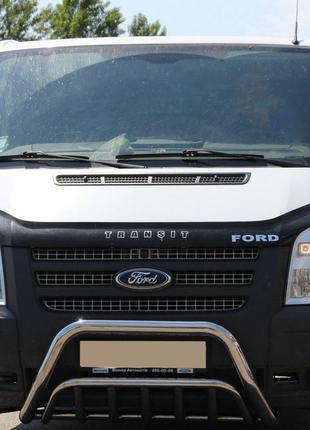 Кенгурятник WT002 (2006-2014, нерж.) для Ford Transit