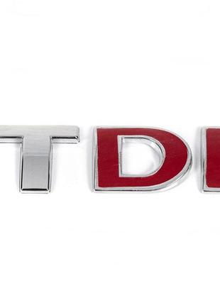 Надпись Tdi OEM, Красные DІ для Volkswagen Golf 4