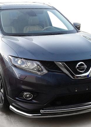 Передняя защита ST014 (нерж) для Nissan X-trail T32/Rogue 2014...