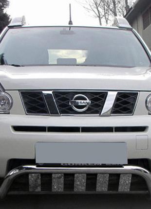 Передняя защита WT009 (нерж) для Nissan X-trail T31 2007-2014 гг