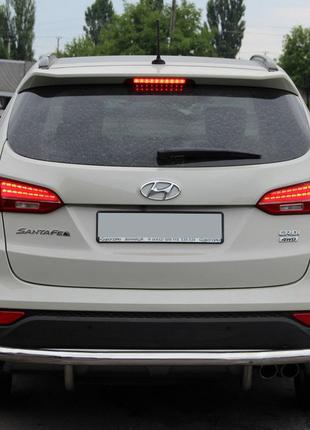 Задняя дуга AK002 (нерж.) для Hyundai Santa Fe 3 2012-2018 гг