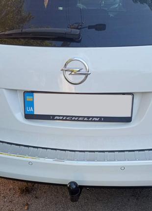 Накладка на задний бампер V-1 Carmos (SW, нерж) для Opel Astra...