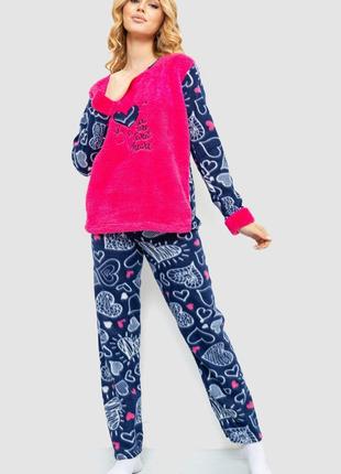 Пижама женская махра, цвет розовый, размер L, 214R0151