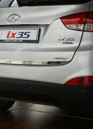Кромка багажника (нерж.) Carmos - Турецька сталь для Hyundai I...