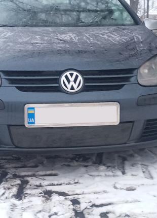 Зимняя накладка на решетку (HB) Матовая для Volkswagen Golf 5