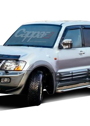 Дефлектор капота (EuroCap) для Mitsubishi Pajero Wagon III