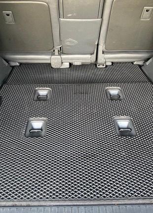 Коврик багажника 2 шт (EVA, 7 мест, черный) для Lexus LX570 / ...