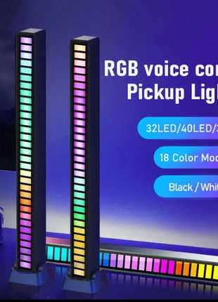 Світломузика. Розумні RGB-світильник-еквалайзер на 32 LED