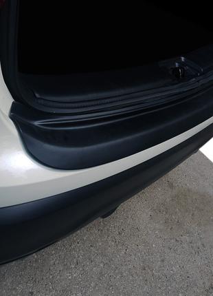 Накладка на задний бампер EuroCap (2014-2017, ABS) для Nissan ...