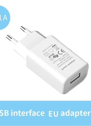 Сетевое зарядное устройство USB 1A зарядный блок зарядка для т...