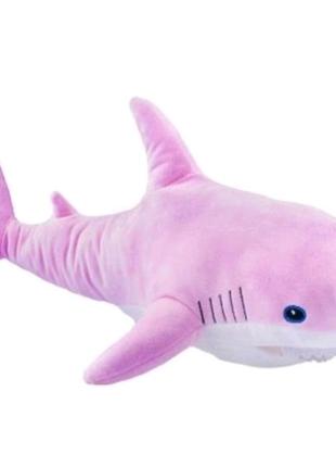 Акула ikea 140  см игрушка мягкая икеа розовая