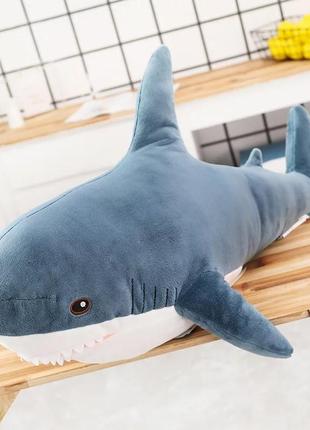 Акула ikea 100 см іграшка м'яка ікеа