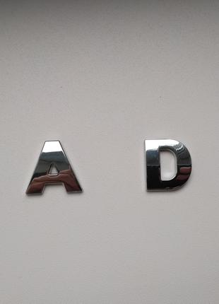 Металеві літери Lada .лада хромовані на кузов авто