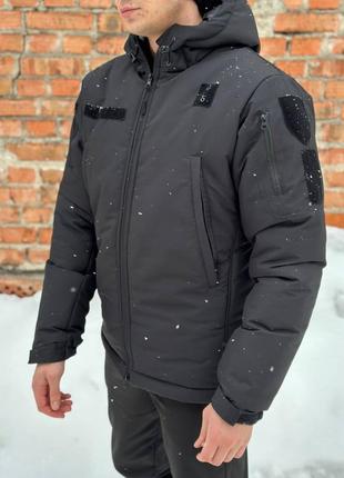 Куртка зимова тактична хакі на синтепоні