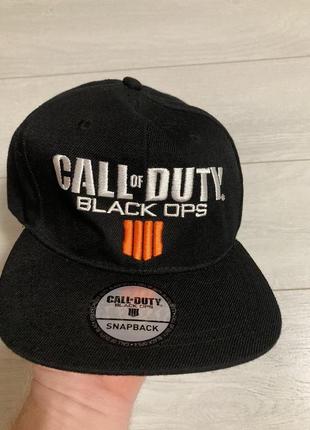 Бейсболка (кепка) call of duty black ops 4 snapback чорна