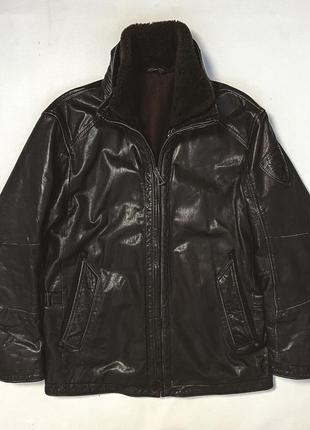 Куртка с теплым подкладом strellson кожа кожу винтаж vintage