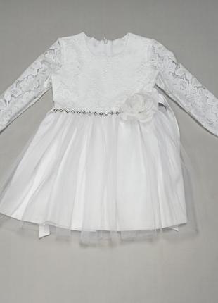 Сукня дитяча біла з квіткою