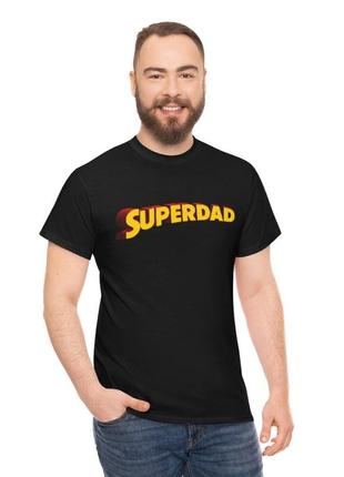 Мужская футболка cупер отец superdad черный s