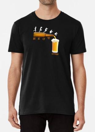 Мужская футболка с принтом рабочая неделя пятница пиво