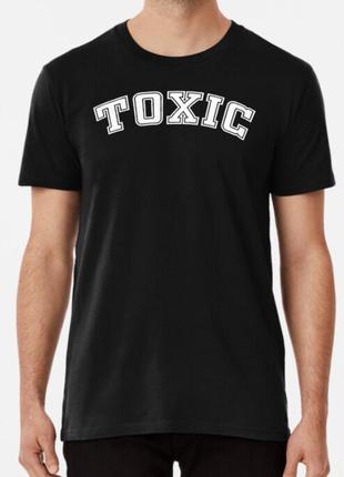 Мужская футболка с принтом toxik токсик