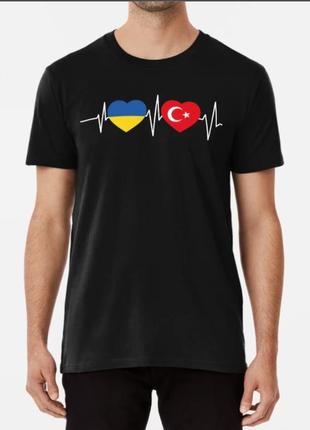 Мужская и женская патриотическая футболка с принтом ukraine tu...