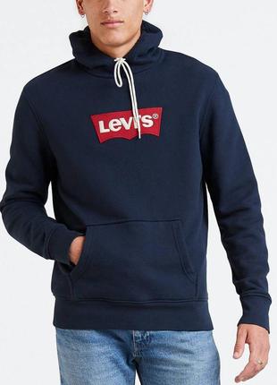 Кофта худи levi’s batwing logo hoodie. оригинал. s