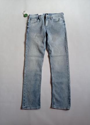C&a. мужские джинсы слим. голубые.